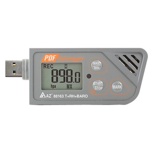 Registrador de datos de plástico ABS para interiores/exteriores 88163 AZ, Registrador de control de temperatura y humedad barométrica para uso doméstico