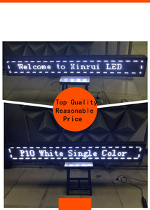 Digital Scroll Screen Außen modul Anzeige bildschirm DIP P10 Single White Colors LED-Anzeige modul Bearbeitbarer Text bildschirm - Product Image 6