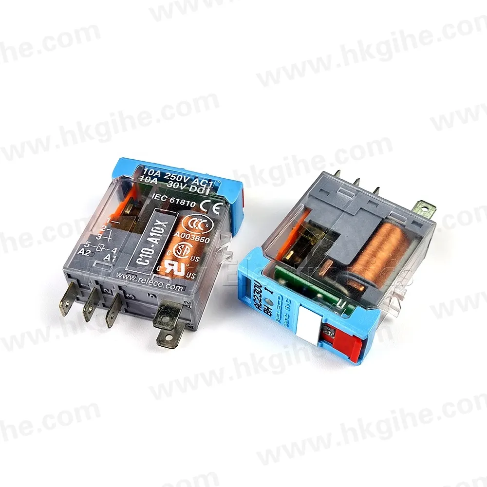 Venta caliente potencia en miniatura 24VDC 230VAC 10A DIP 5pin RELECO relé intermedio para ventas al por mayor