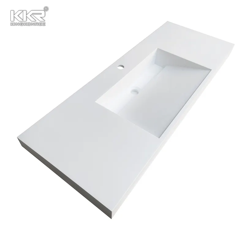 高光沢バスルーム小型壁掛けシンク/手作り洗面台