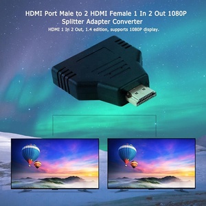 Xput Cheap <strong>1</strong> <strong>Input</strong> <strong>2</strong> <strong>Output</strong> HDTV HDMI <strong>Splitter</strong> <strong>1</strong> in <strong>2</strong> Out Ultra HD 1080P Adapter <strong>1</strong> to <strong>2</strong> HDMI <strong>Splitter</strong> Adapter Converter 1x2
