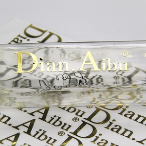 3D yapışkanlı Metal Logo çıkartması temizle şeffaf krom Transfer yapışkan etiket marka tabela plaka ambalaj etiketleri için - Product Image 6