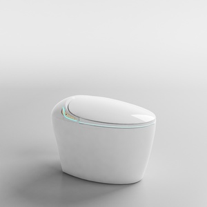 オールインワン完全自動スマートホームトイレ卵型電動ビデリモコンとシート暖房の高度な機能 - Product Image 1
