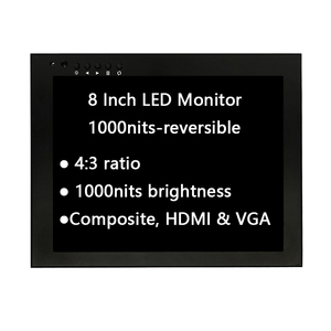 HUGVIEW prompter Monitor 8 pulgadas Reversible Monitor 1000 Nits-Entradas compuestas 4x3, HDM y VGA - Product Image 1