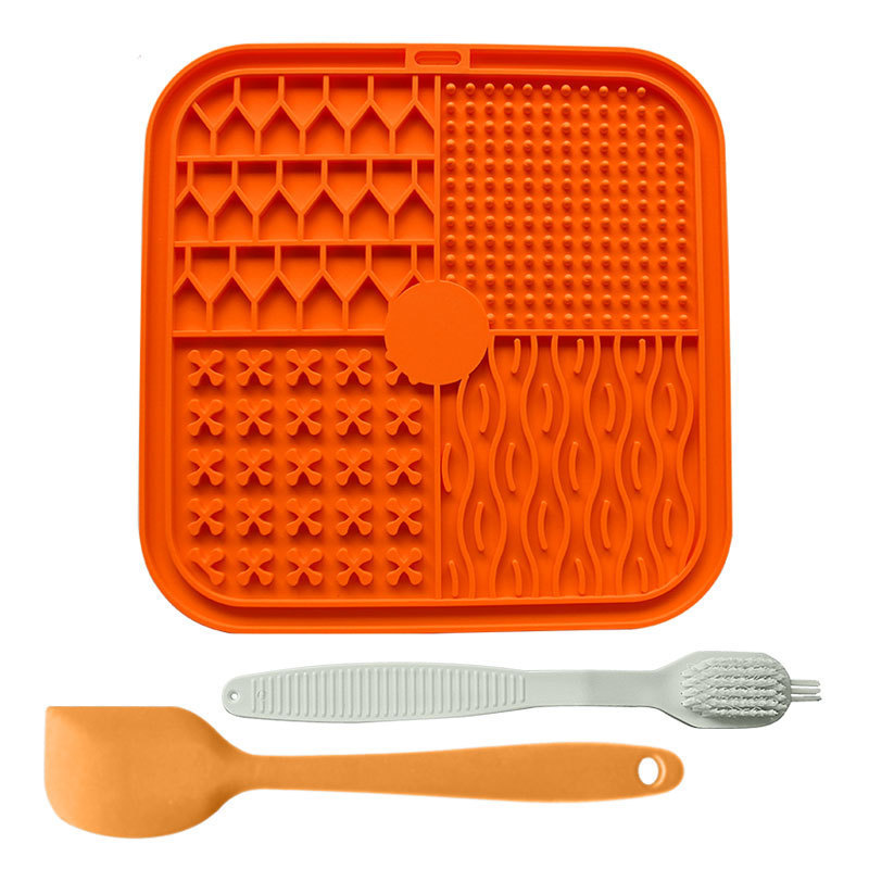 Red-3-Piece Scraper & Brush Set