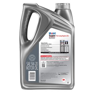 <span class=keywords><strong>Mobil1</strong></span> süper sentetik 5W-20 , Motor yağı-5 litre şişe, 4.73 litre