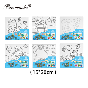 Panwenbo alta calidad 6 patrones diferentes lienzo predibujado con pintura enmarcada y lienzo SIP para adultos lienzo estirado - Product Image 4
