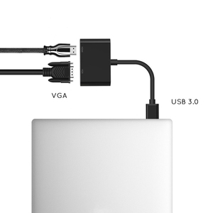 2 in 1 4K <strong>USB</strong> Type C to <strong>VGA</strong> Cable Hub <strong>USB</strong> to Converter <strong>VGA</strong> Adapter 1080P Display to TV Extend Screen <strong>VGA</strong> Adapter for Computer - Product Image 3