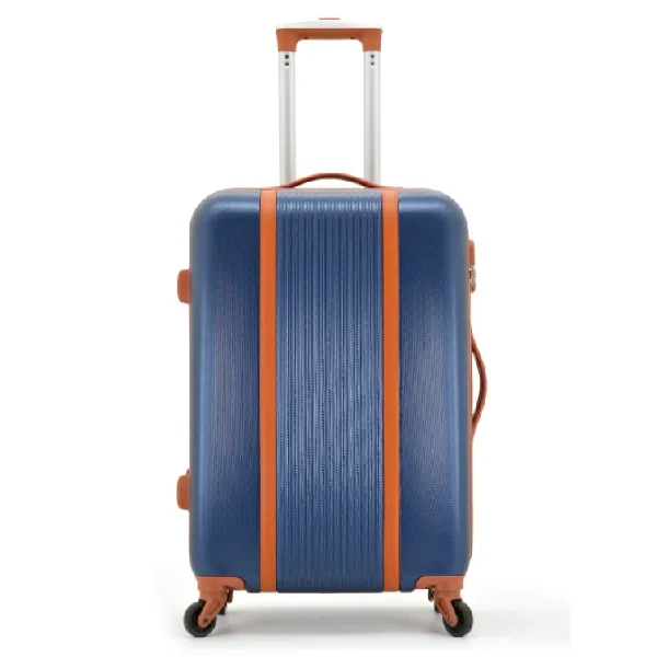 Özel Logo ABS veya ABS ve PC seyahat çantaları bagaj arabası bavul setleri kolu bagaj