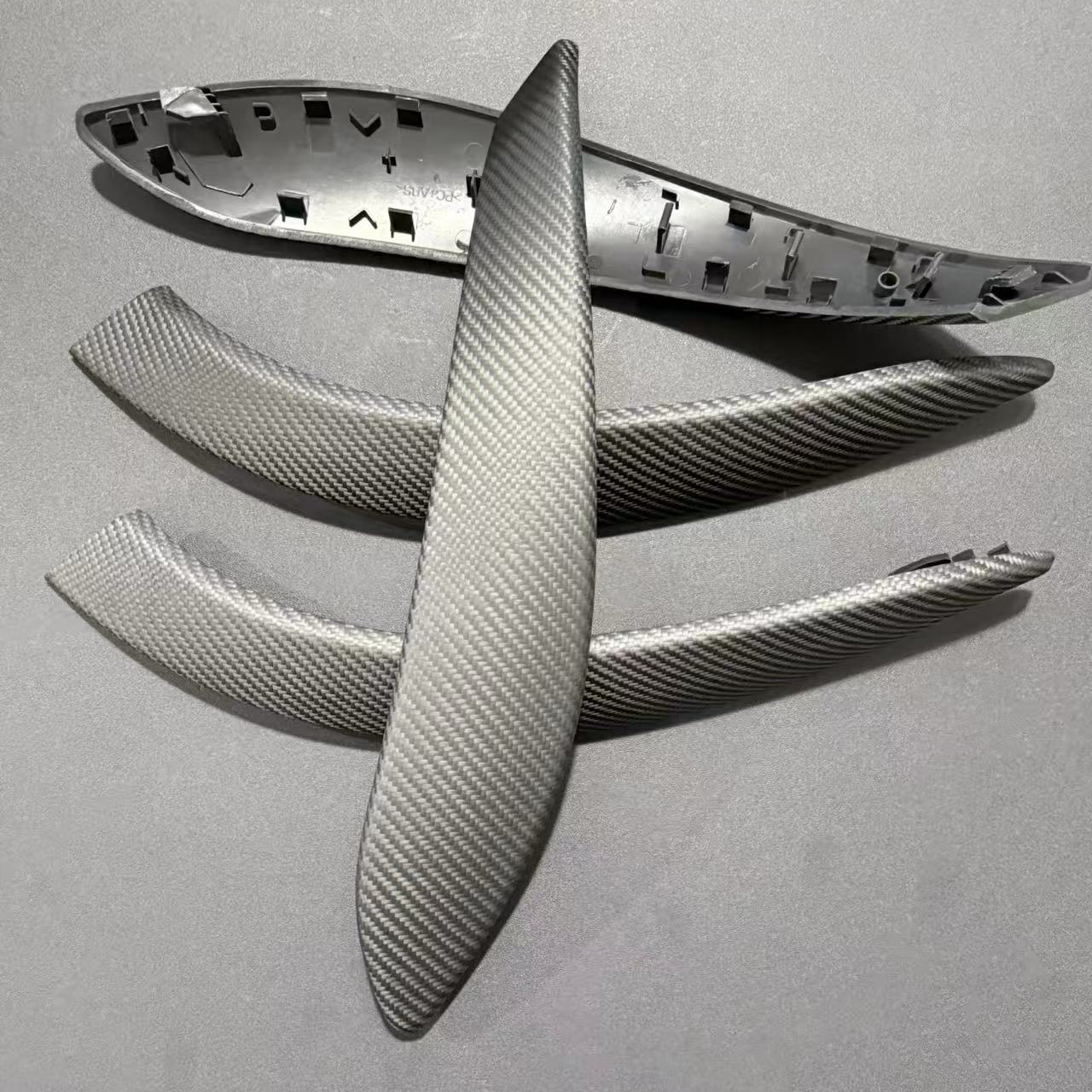 2 Pair Matt Carbon Cover