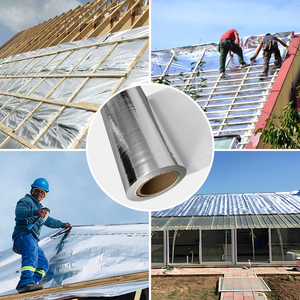 Cường độ cao chống cháy rạng rỡ rào cản phản quang nhôm phản quang lá nhiều lớp dệt vải cách nhiệt mái nhà lá - Product Image 6