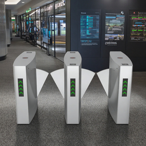 Eissolution EI-Y004S çift çip kanatlı bariyer turnike kapısı yüksek trafik alanları için ağır güvenli QR kod girişi - Product Image 4