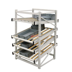 Estante rodante de alta calidad, estante de cartón fluido para exhibición, almacenamiento, almacén, tienda de comestibles - Product Image 1