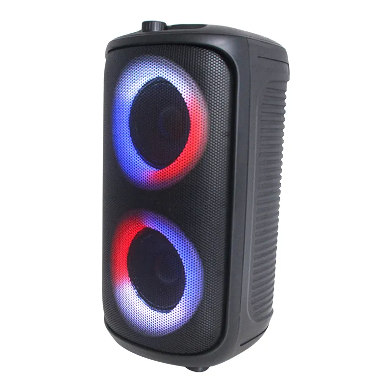 Popular Durante HK e Cantão Fair Round Mini Portátil Bluetooth Karaoke Club Gathering Speaker Partido Ultra Alto Som Claro