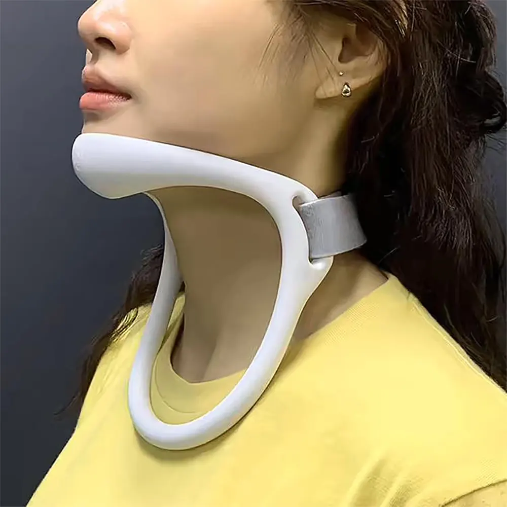 Neck Shoulder Relaxer Traction Device for TMJ Pain Relief, Chiropractic. Cervical Collar Posture Neck Stretcher Brace