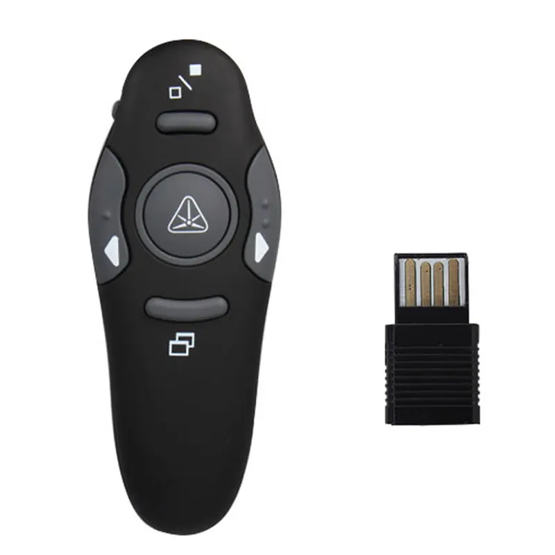 Presentatore Wireless 2.4g di vendita caldo con puntatore Laser puntatore Laser presentatore di presentazione Wireless con telecomando USB