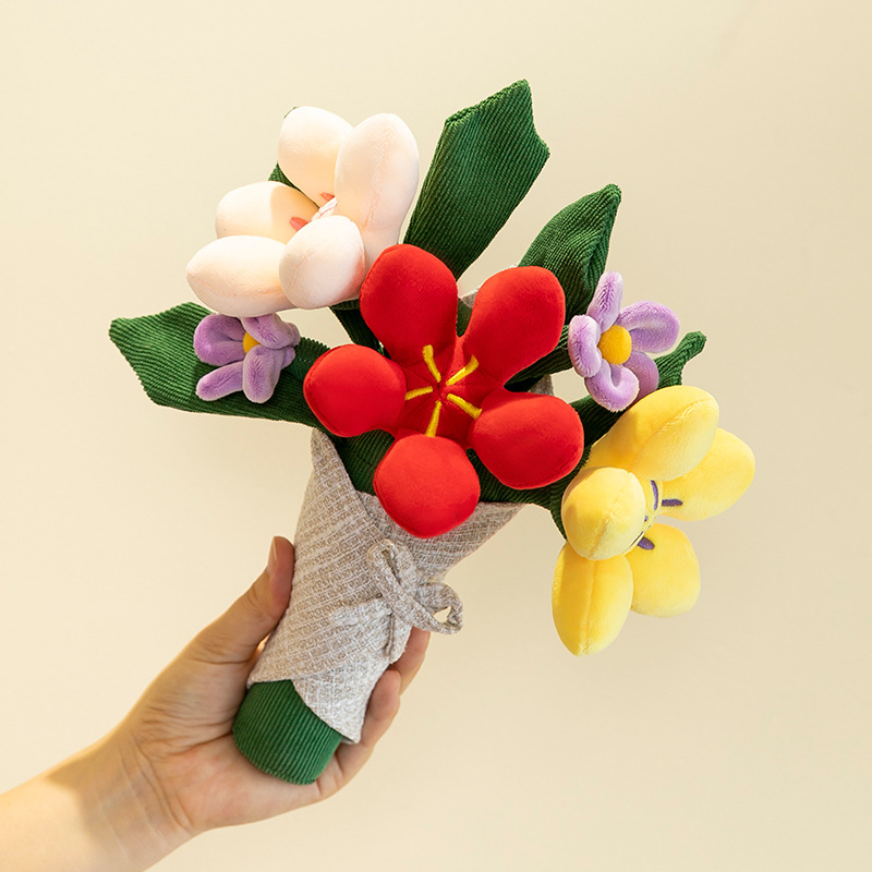 Bouquet holding flowers-red-30cm-011kg