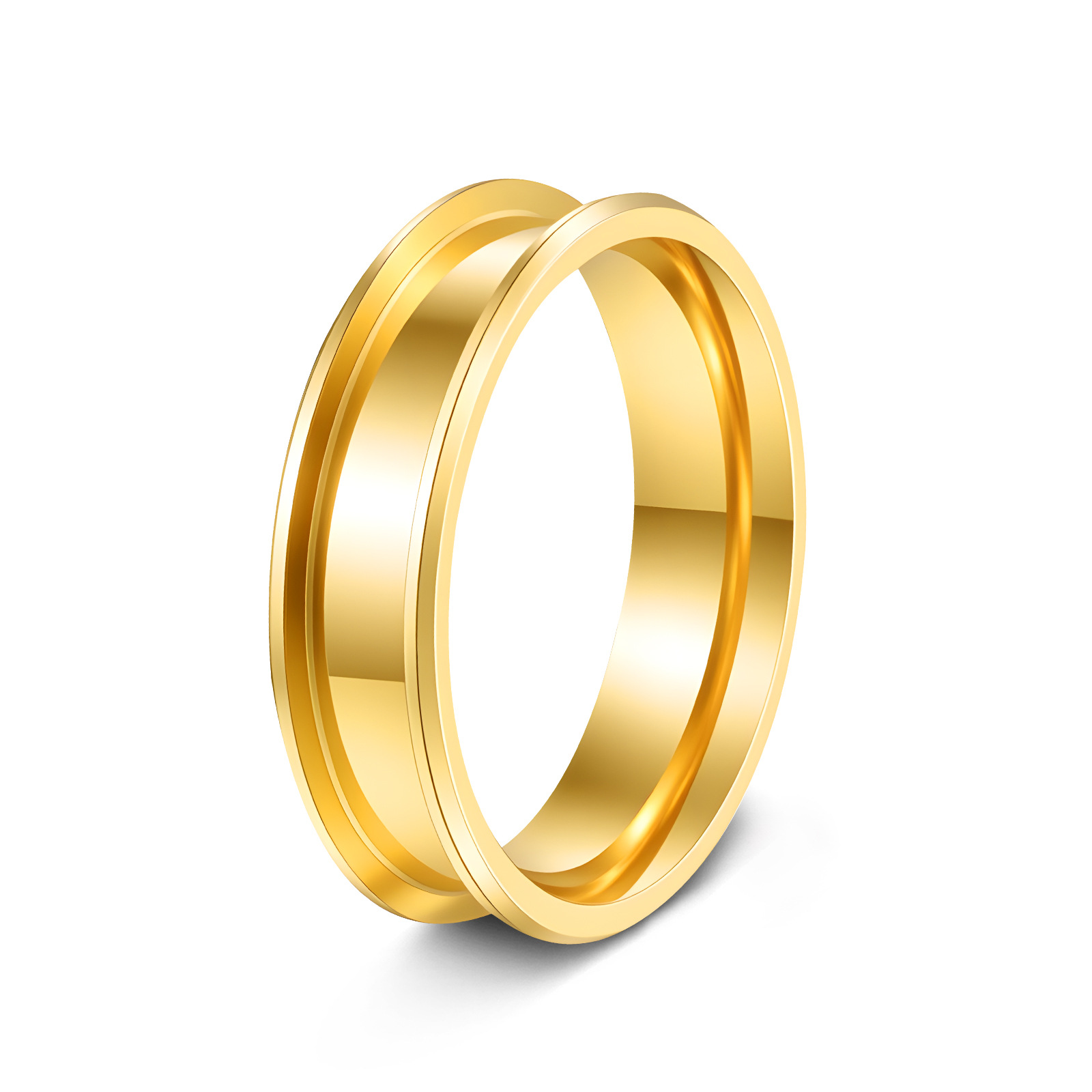 Gold 6MM double bevel