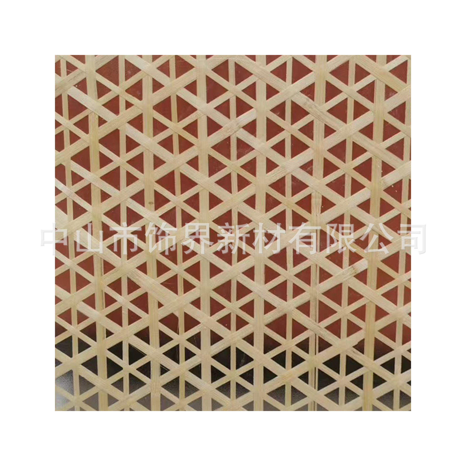 Tejido de bambú triangular colorido (doble capa)