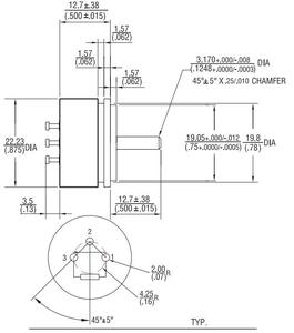 50,000，00倍长寿命WDJ22D角传感器角位移传感器导电塑料电位器 - Product Image 6