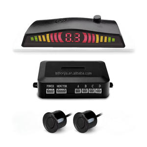 Sistema de Sensor de estacionamiento LED, radar de respaldo de marcha atrás para coche, zumbador, conmutación silenciosa, alarma de advertencia, pantalla LED, con 2 sensores de estacionamiento - Product Image 1