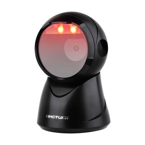 Supermercado y centro comercial Cajero Escáner Plataforma de escaneo de código QR con interfaz USB Pistola de escritorio en stock - Product Image 1