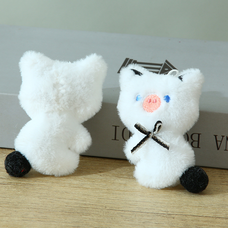 Noeud papillon blanc piggy
