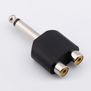 Jack Stereo Male to 2 <strong>RCA</strong> <strong>Plug</strong> Female Adapter M/F <strong>RCA</strong> Audio Adapter <strong>Connector</strong> <strong>3.5mm</strong> Audio Cable <strong>RCA</strong> <strong>3.5mm</strong> - Product Image 1