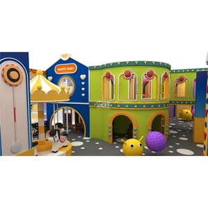 400 mét vuông 3 m chiều cao khổng lồ mềm chơi với LED Slide cát Hồ bơi mini Trampoline và Carousel - Product Image 5