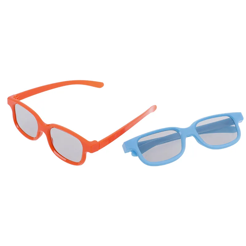 OEM 1 шт. 3D очки детские круглые поляризованные Пассивные 3D очки для реального D 3D ТВ кино 2 вида цветов