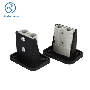 Mounting Bracket Panel Plug 12-24V 50Amp Flush Mount for <strong>Anderson</strong> SB50 Series Connectors with Dust Cover 600V <strong>Anderson</strong> Connector - Product Image 1