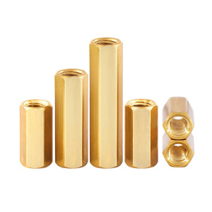 M2 M2.5 <strong>M3</strong> M4 M5 M6 Brass <strong>Coupling</strong> Hex Nuts Female to Female Pcb Hex Long Nut - Product Image 3