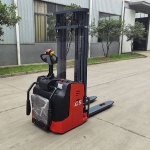 Elektrikli istifleyici 2 ton 4400lbs kapasite maks. Kaldırma yüksekliği 5M akülü stand-on istifleyici elektromanyetik frenleme ile - Product Image 4