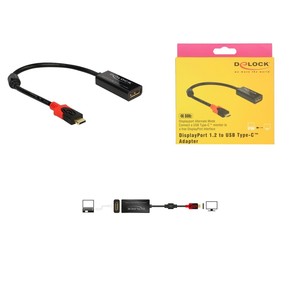 Adaptador DELOCK DisplayPort para monitor USB tipo C 4K 60 Hz (91993154708) - Product Image 1