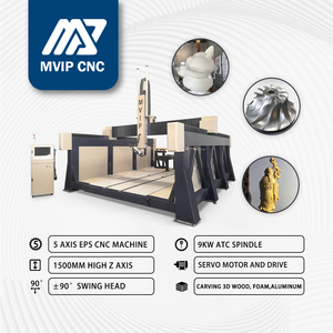 Fresadora de enrutador CNC Industrial 3 4 5 Axis ATC Kit completo Eje giratorio de 4 ejes Sistema de control DSP Richauto para perforación de madera - Product Image 1