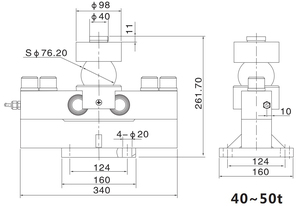 QS Digital Vehicle Weight Force Sensors <strong>Load</strong> Cells 30 &amp; 40 Ton Capacity Resistance Strain Weighing Bridge for Truck Scale