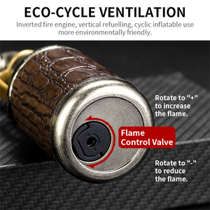 Cigarloong ngọn lửa màu xanh hàn súng điểm xì gà nhẹ hơn Windproof kim loại xì gà ngọn đuốc nhẹ hơn máy bay phản lực - Product Image 5