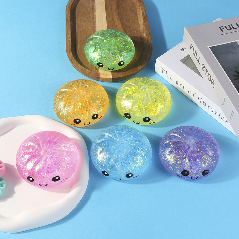 8.5cm Maltose buns - light purple (with steamer)