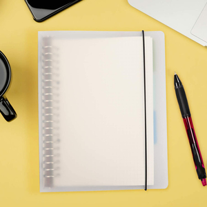 2 uds A5 Graph Grid Paper Clear Cover Notebook con carpeta de hojas sueltas divisor personalizado Note Book - Product Image 5