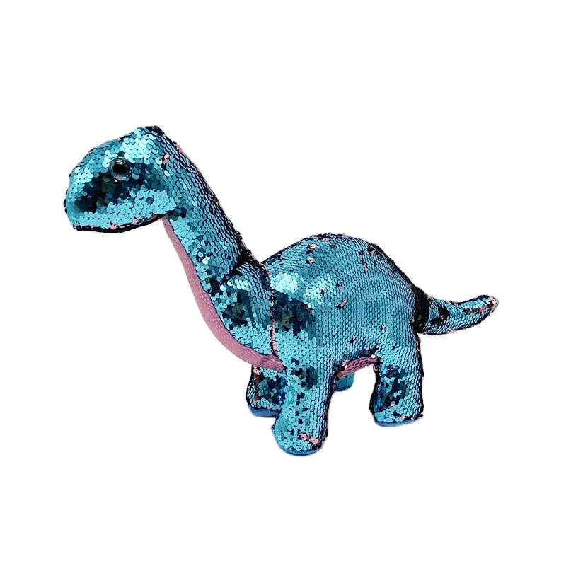 Space X-dinosaurio de peluche de lentejuelas Reversible para niños, juguetes largos de peluche, astronauta, dragón, regalo de cumpleaños