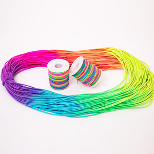 Cuerda elástica para pulsera, cuerda elástica de arcoíris para fabricación de joyas y manualidades - Product Image 1