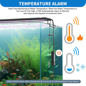 SIROKA 24/7 <strong>Programmable</strong> Fish Tank Aquarium Light With LCD Monitor Thermometer for Aquatic Plants <strong>Memory</strong> Function Cycle 30-120cm - Product Image 4