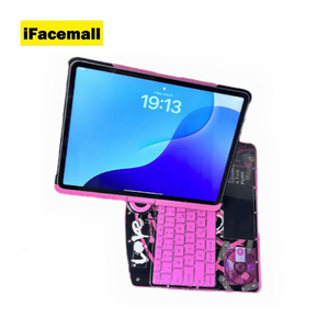 IFacemall New Cyberpunk Transparent <strong>Keyboard</strong> <strong>with</strong> TouchPad for iPad Pro Support 360 Degree Rotation for iPad Pro 13Inch 7th Gen - Product Image 1