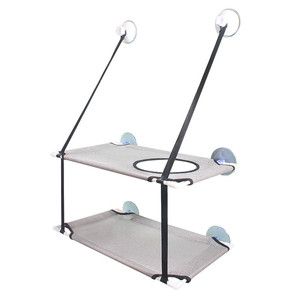 Mèo Võng Hai Lớp Mèo Cửa Sổ Cá Rô Để Tiết Kiệm Không Gian Trong Nhà Cửa Sổ Ghế Gắn Trên Giường Kitty Với Cốc Hút Giữ - Product Image 3