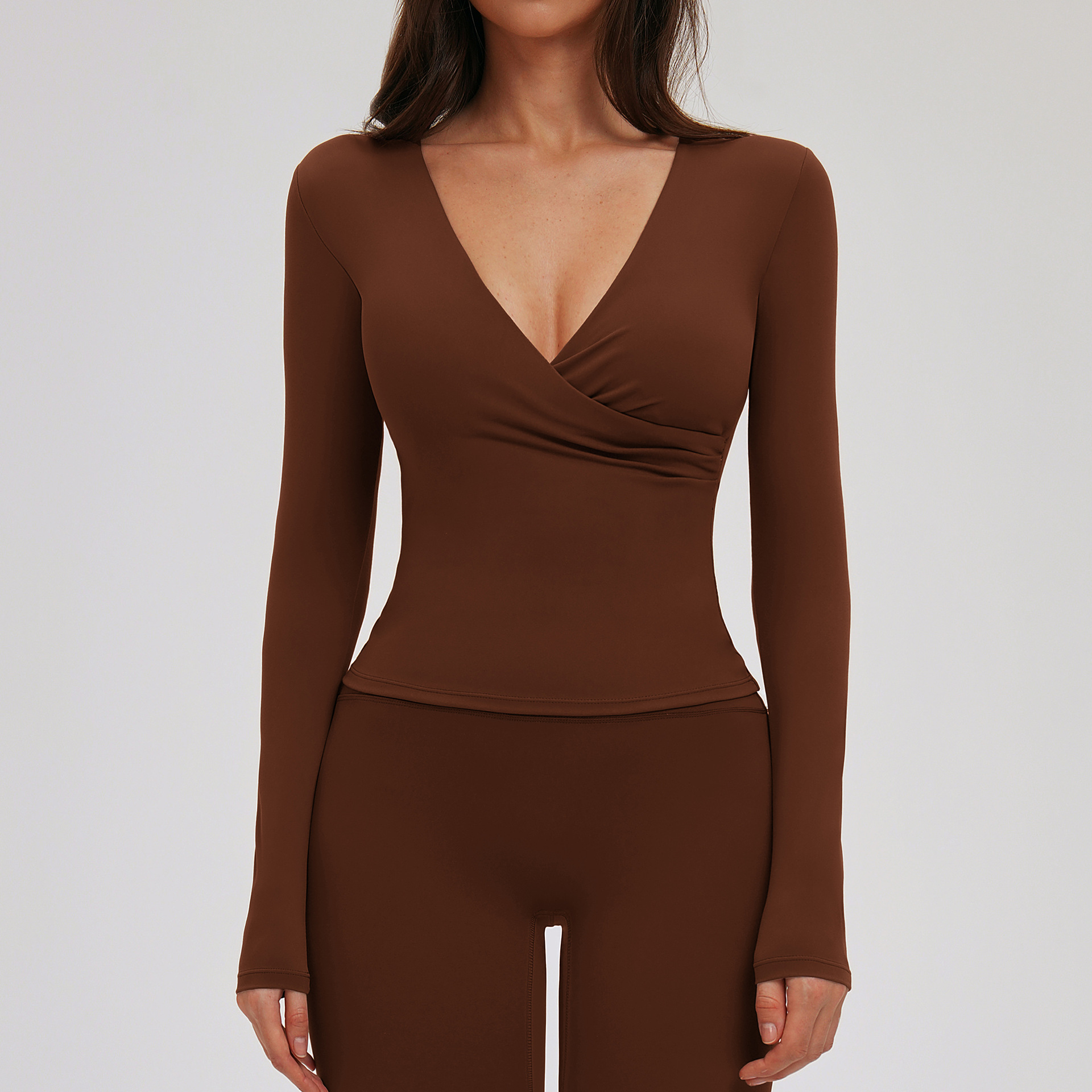 Manches longues marron chocolat