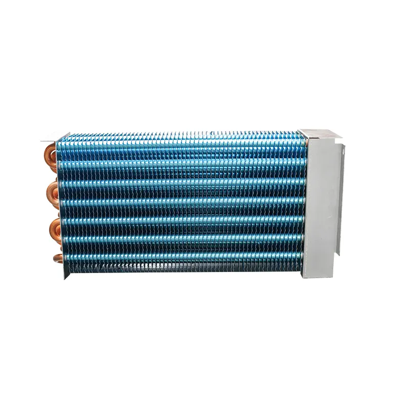 Máquina de hielo sin escarcha aire refrigerado aleta evaporador condensador intercambiador de calor
