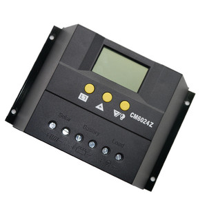 Controller solare PWM, display di rilevamento della temperatura, controller del sistema di generazione di energia solare LCD, 12V 24V 60A - Product Image 4