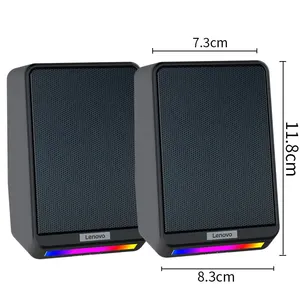 Conectividad USB 2 en 1 Sonido HIFI RGB Luz ambiental Presupuesto Fábrica Venta al por mayor Altavoz de computadora - Product Image 1