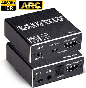 4K 60Hz HDMI 2,0 Audio Splitter 5,1 arco HDMI Audio Extractor HDCP 2,2 HDR10 de Audio convertidor 4K HD-MI óptica TOSLINK SPDIF - Product Image 5