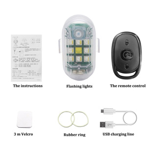Ultra-Bright <strong>6V</strong> RGB Strobe Light Wireless Remote Control Multi-Mode <strong>LED</strong> Motorcycle Aircraft Drone Flash &amp; Warning Light